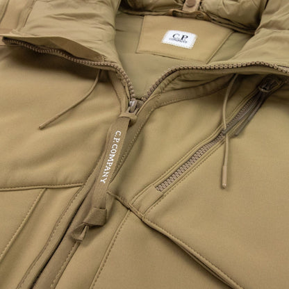 CP Company Shell Mixed Goggle Gilet Mustard 326