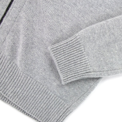 Stone Island 546a3 Knitted Patch Hoody Light Grey V0064
