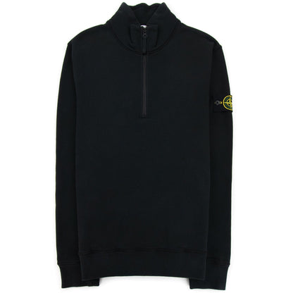 Stone Island 61920 Half Zip Sweatshirt Black V0029
