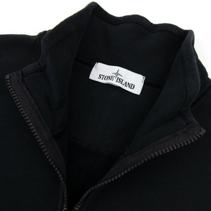 Stone Island 61920 Half Zip Sweatshirt Black V0029