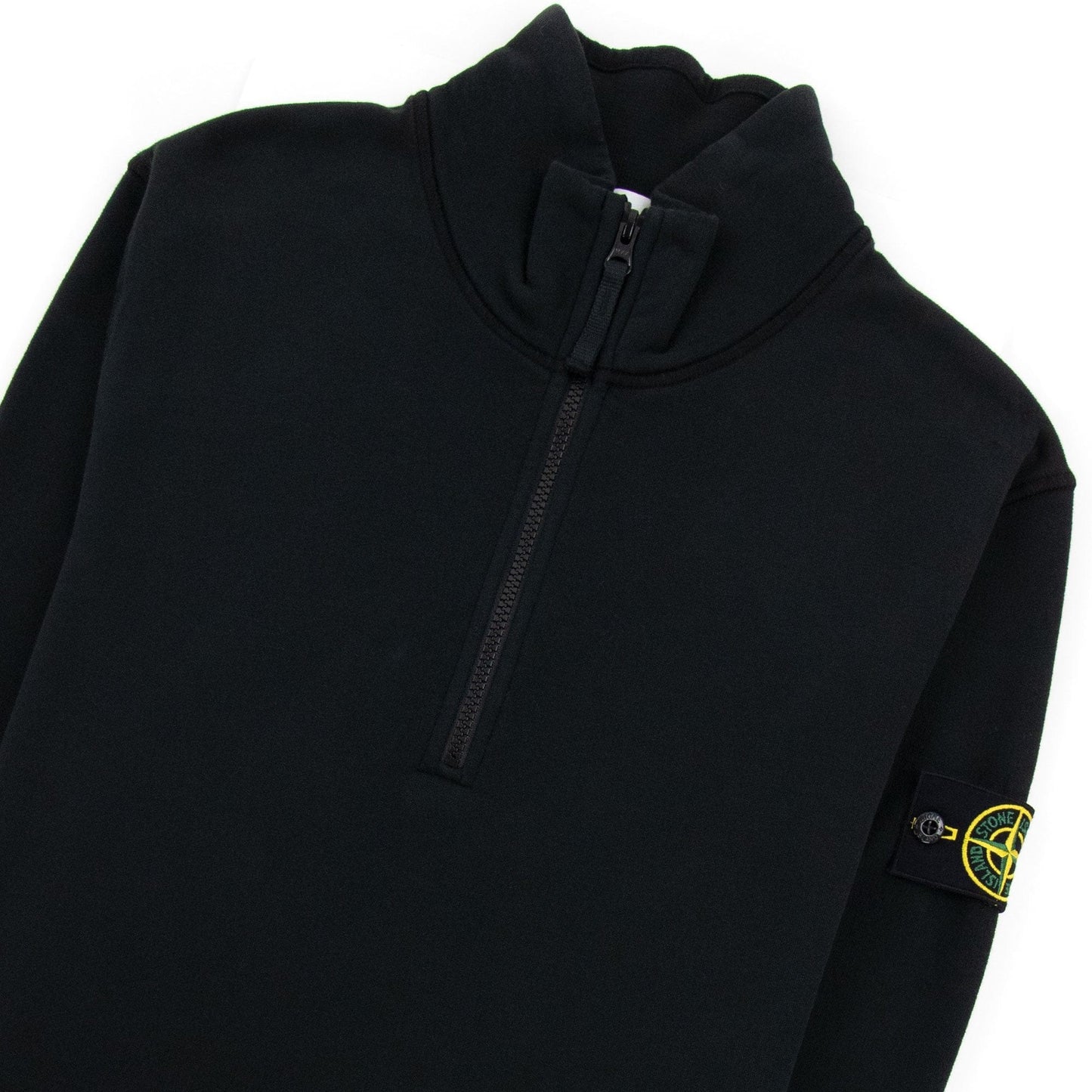 Stone Island 61920 Half Zip Sweatshirt Black V0029