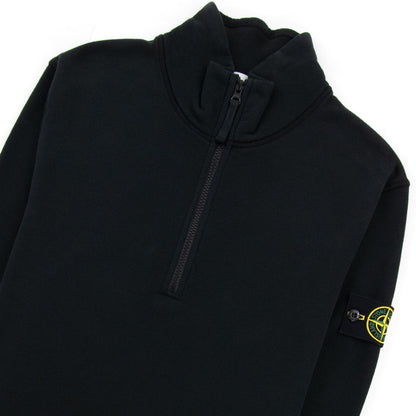 Stone Island 61920 Half Zip Sweatshirt Black V0029
