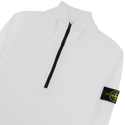 Stone Island 61920 Half Zip Sweatshirt White V0001