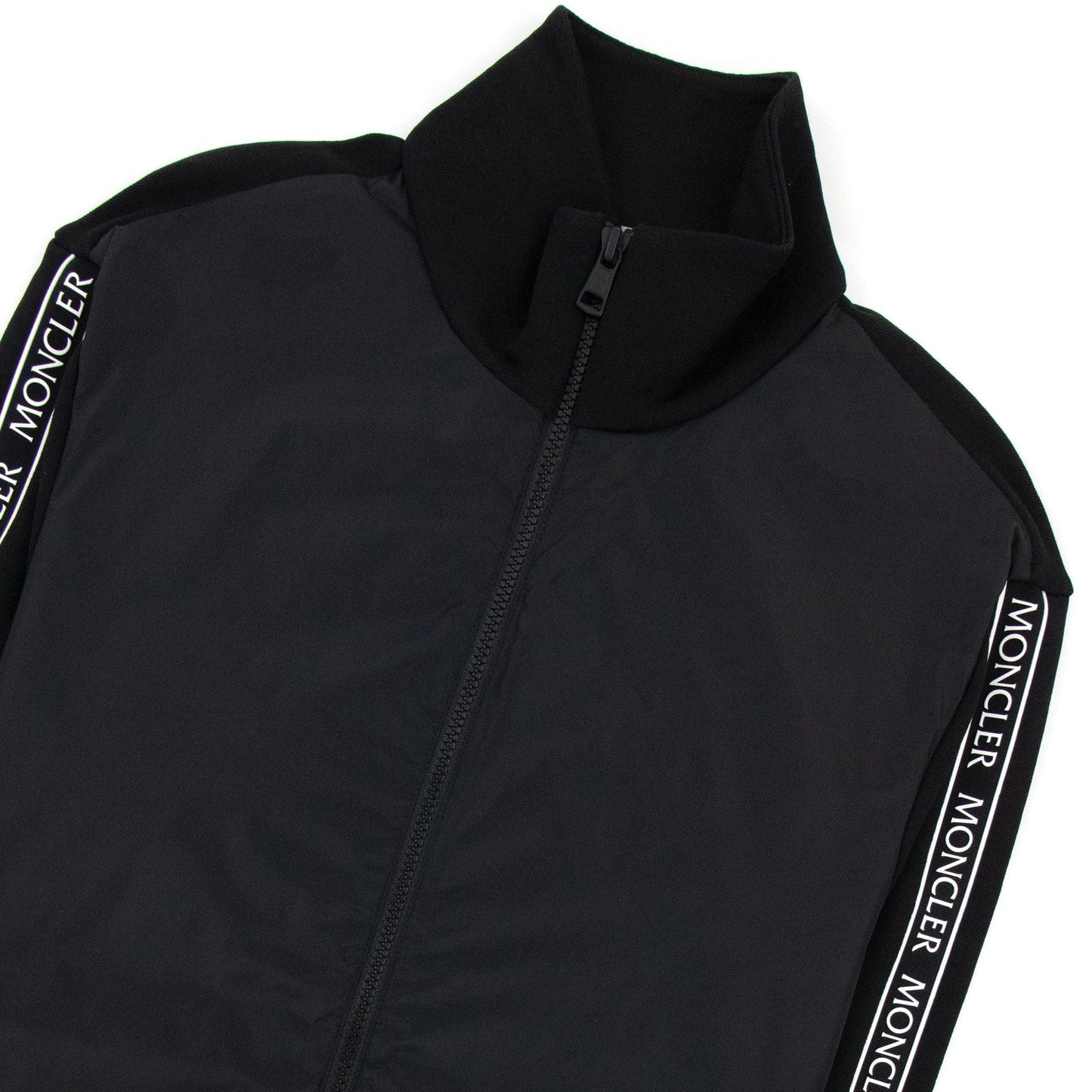 Moncler Maglia Cardigan Arm Logo Black