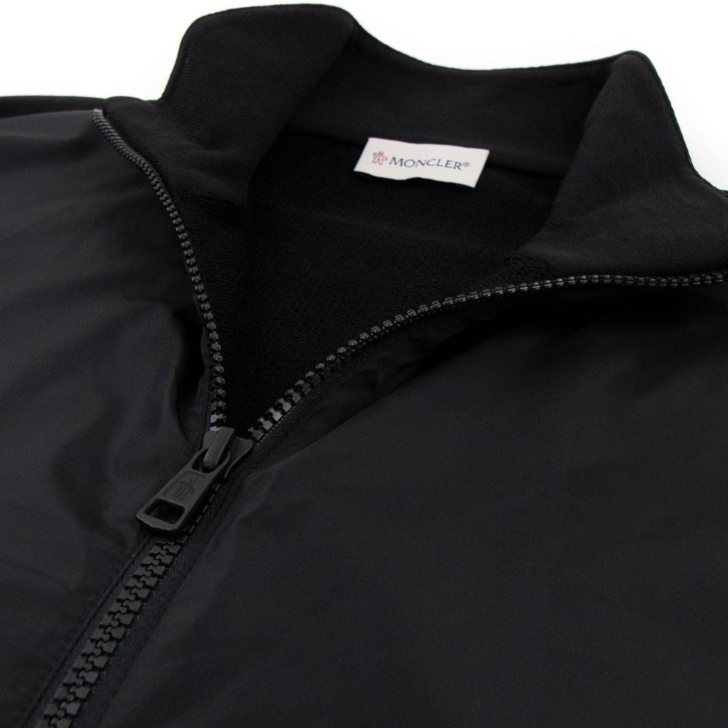 Moncler Maglia Cardigan Arm Logo Black