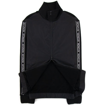 Moncler Maglia Cardigan Arm Logo Black