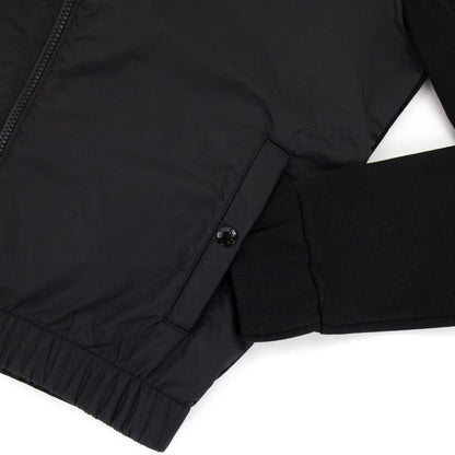 Moncler Maglia Cardigan Arm Logo Black