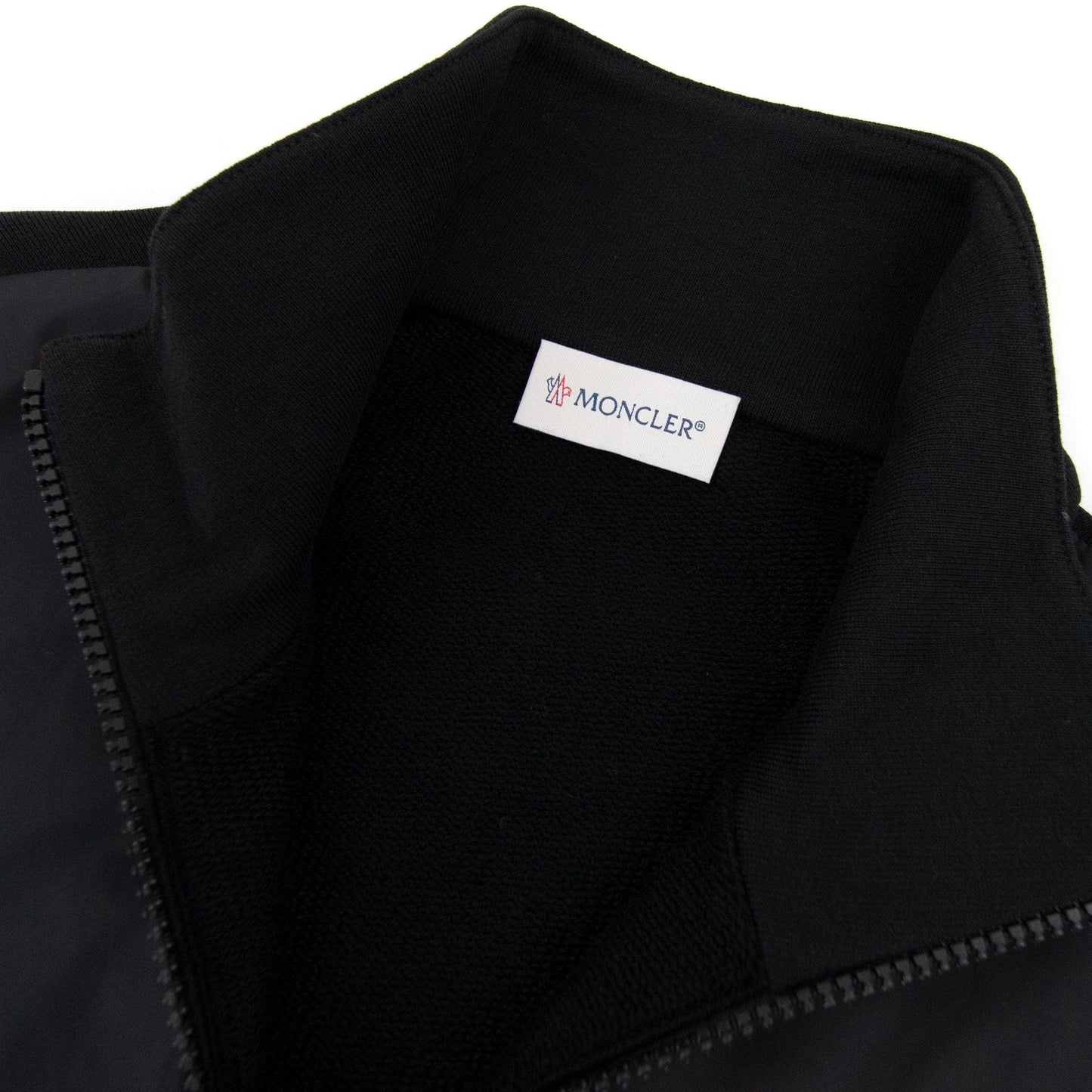 Moncler Maglia Cardigan Arm Logo Black