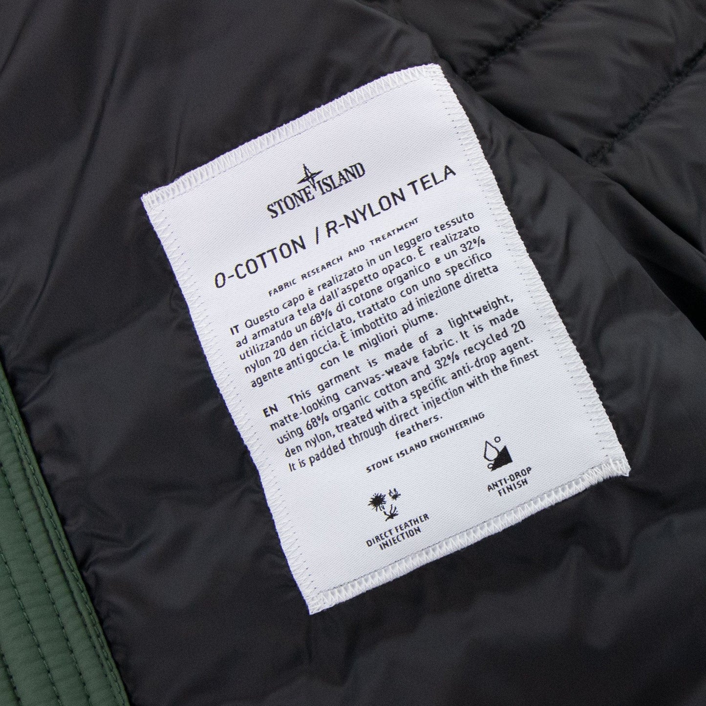 Stone Island 42725 O-cottonr Nylon Tela Jacket Sage V0055