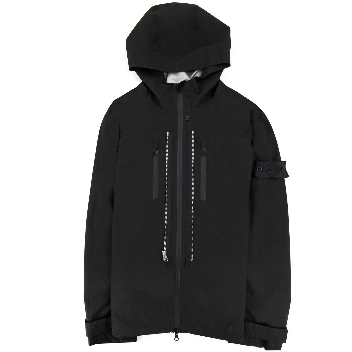 Stone Island 40501 Twin Zip Shell Jacket Black V0029