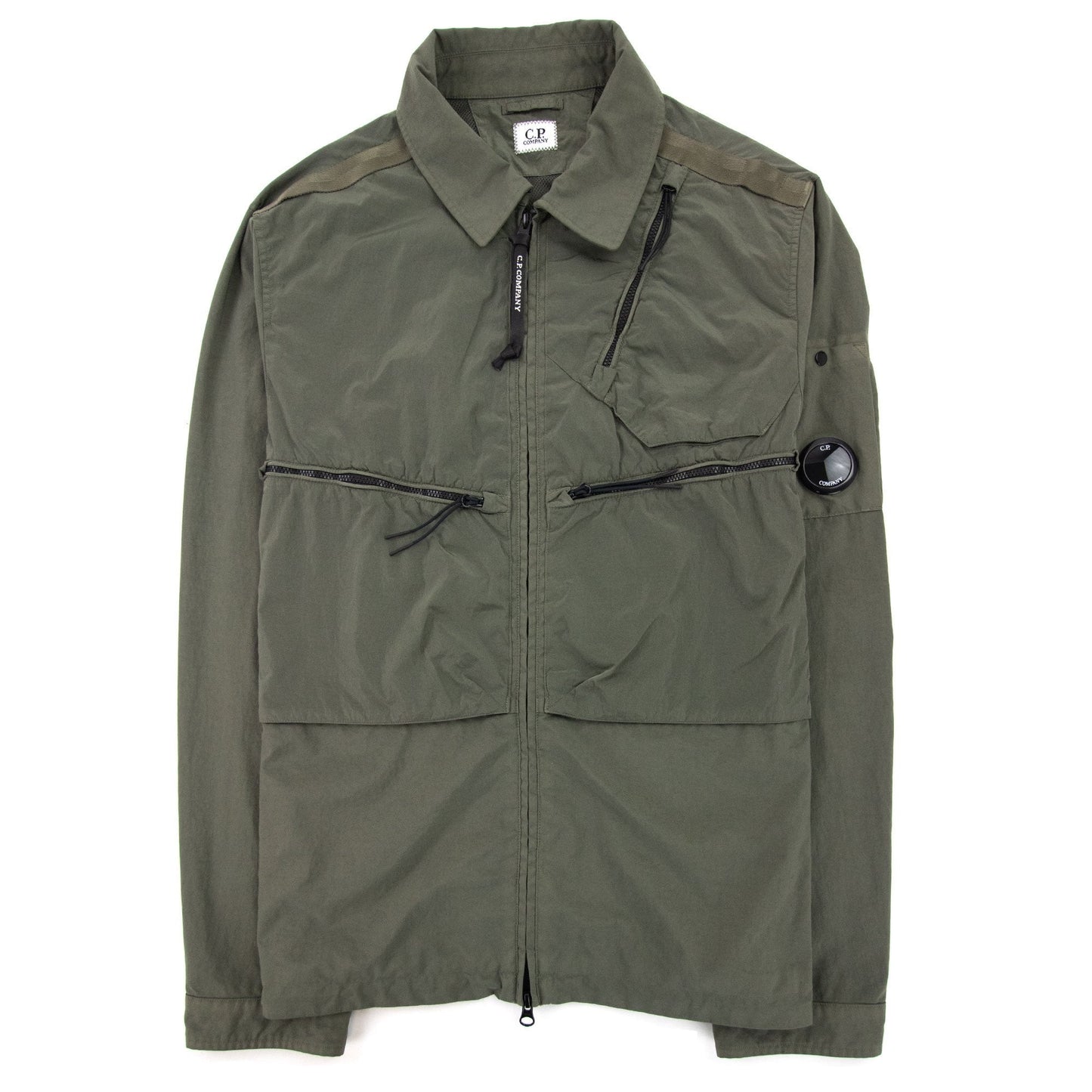 CP Company Taylon P Mixed Overshirt Stone Gray 665