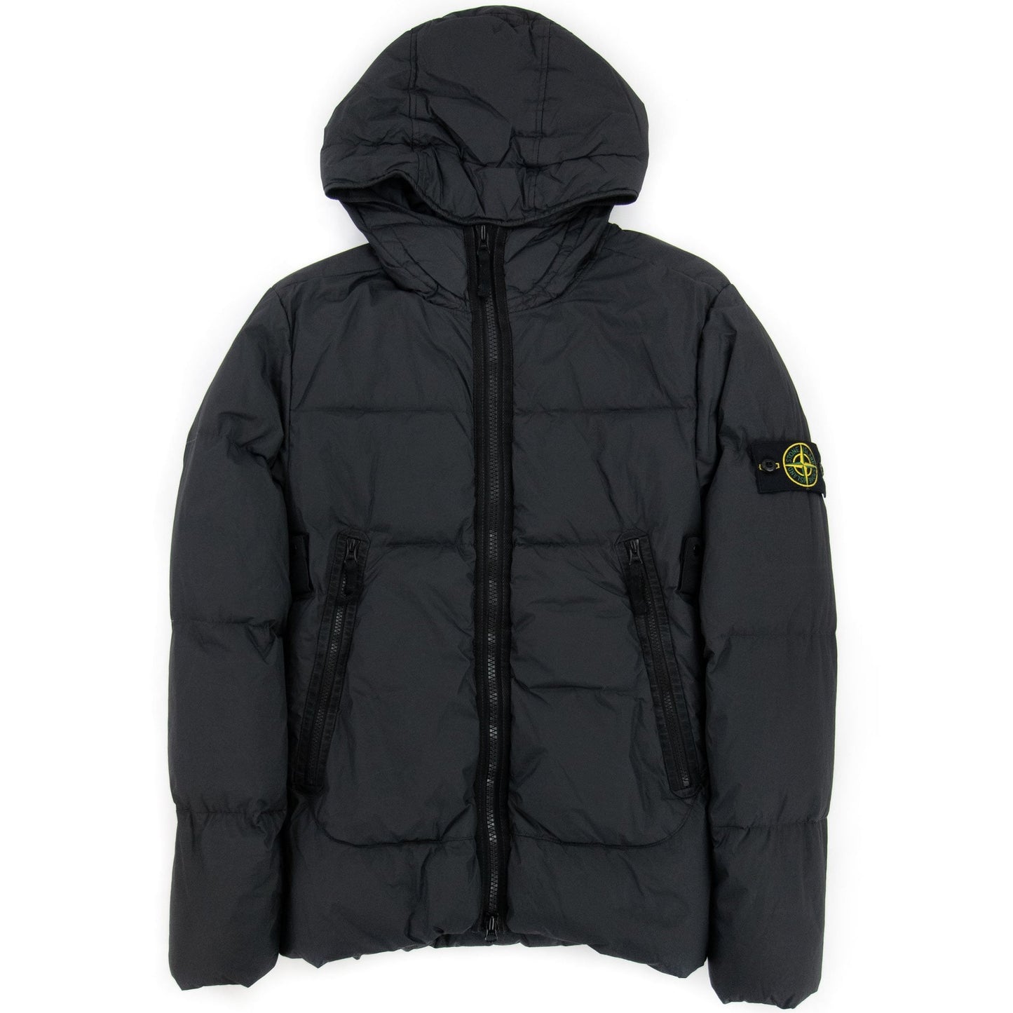 Stone Island 40123 Garment Dyed Crinkle Reps Ny Down Tc Jacket Charcoal V0065