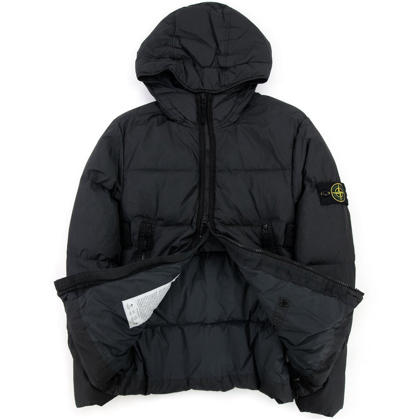 Stone Island 40123 Garment Dyed Crinkle Reps Ny Down Tc Jacket Charcoal V0065