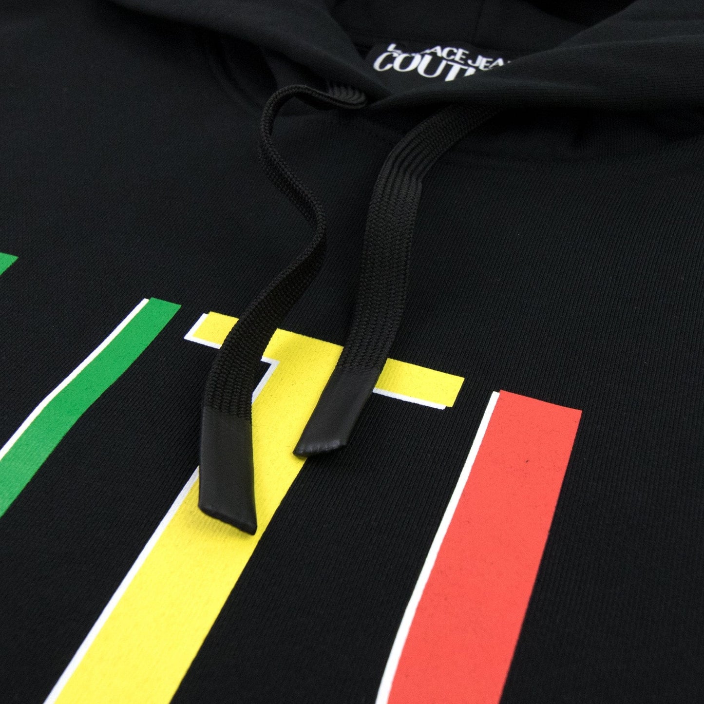 Versace Jeans Couture Rainbow Logo Hoody Black