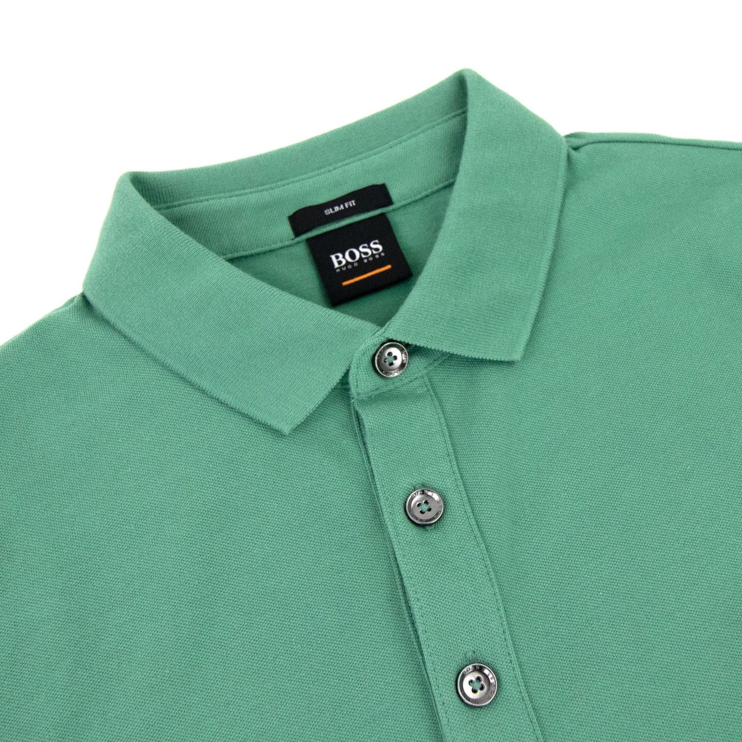 Hugo Boss Passerby L/s Patch Logo Polo Green