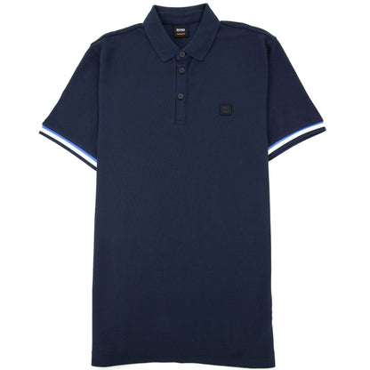 Hugo Boss Printcat Rubber Logo S/s Polo Navy 404