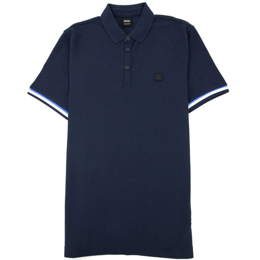 Hugo Boss Printcat Rubber Logo S/s Polo Navy 404