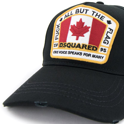 Dsquared2 Canadian Flag Baseball Cap Black 2124