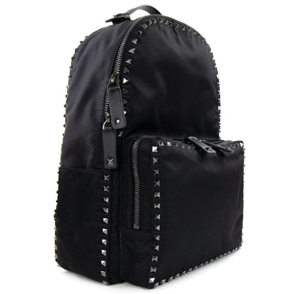 Valentino Studded Backpack Black 0NO