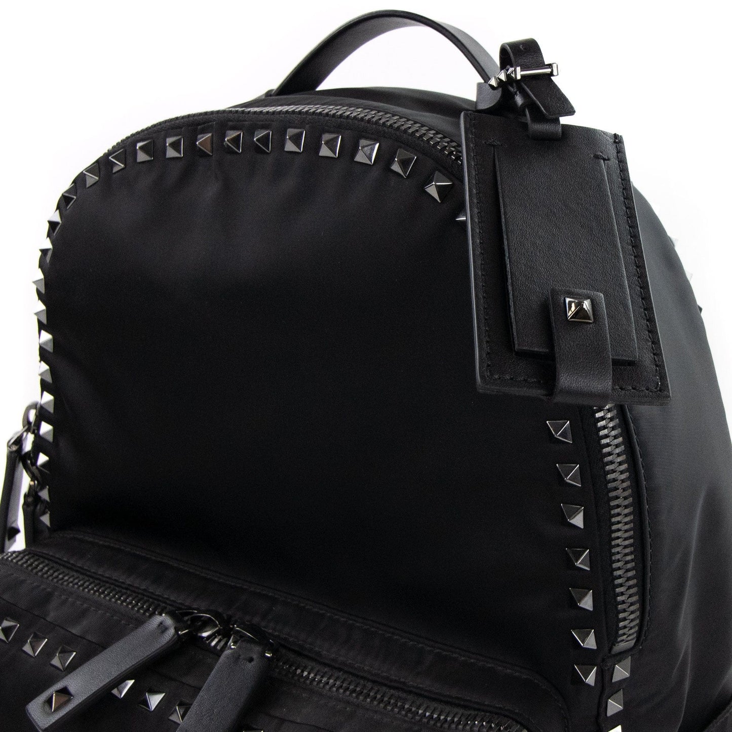 Valentino Studded Backpack Black 0NO
