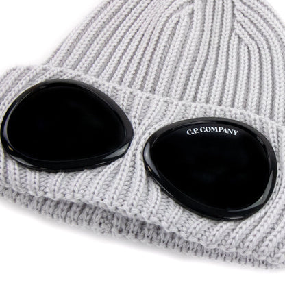 Cp Company Undersixteen Extra Fine Merino Wool Goggle Beanie Sandshell 116