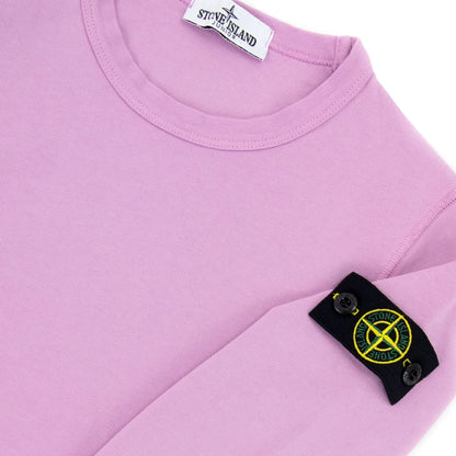 Stone Island Junior 60940 Crewneck Core Sweatshirt Rose Pink V0086