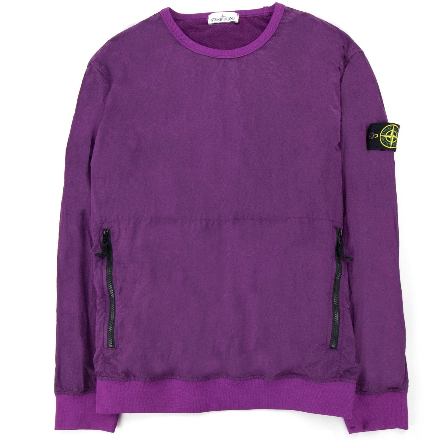 Stone Island Nylon Metal Crewneck Sweatshirt Purple V0045