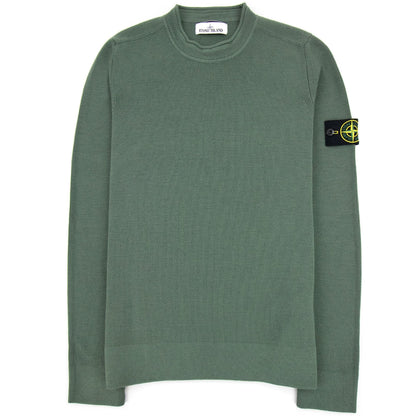 Stone Island 560c2 Classic Wool Knit Green V0055