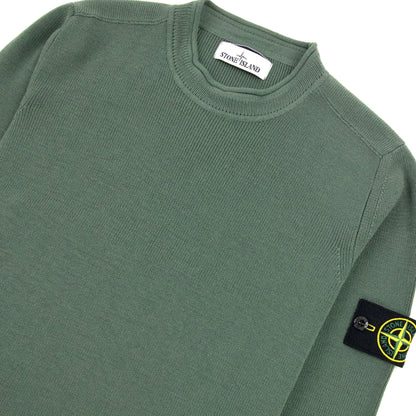 Stone Island 560c2 Classic Wool Knit Green V0055