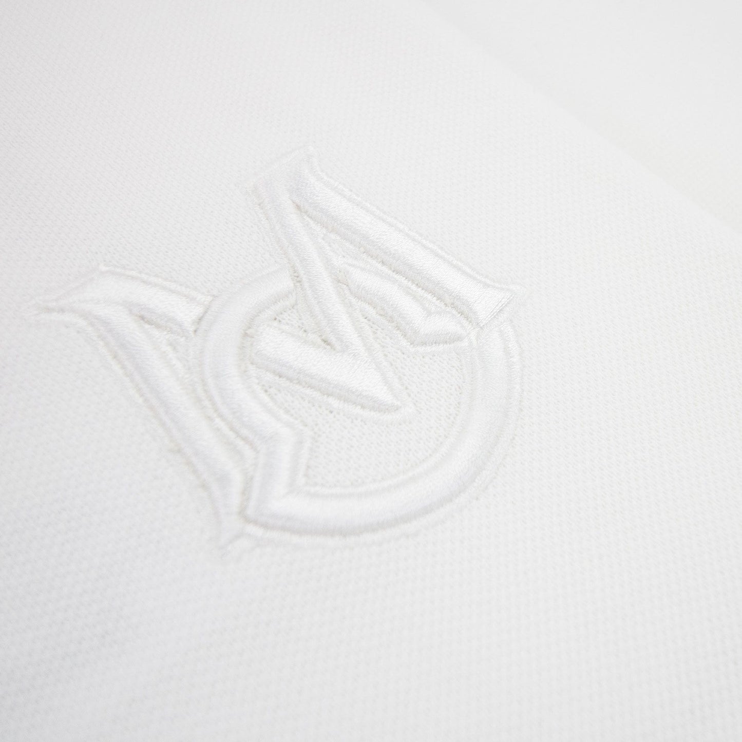 Moncler Embriodered Patch Logo S/s Polo White