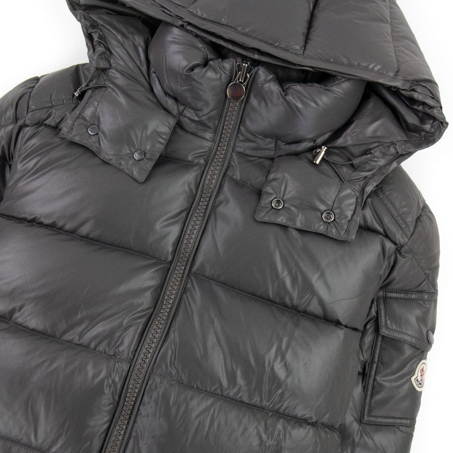 Moncler Maya Short Down Jacket Dark Grey 930