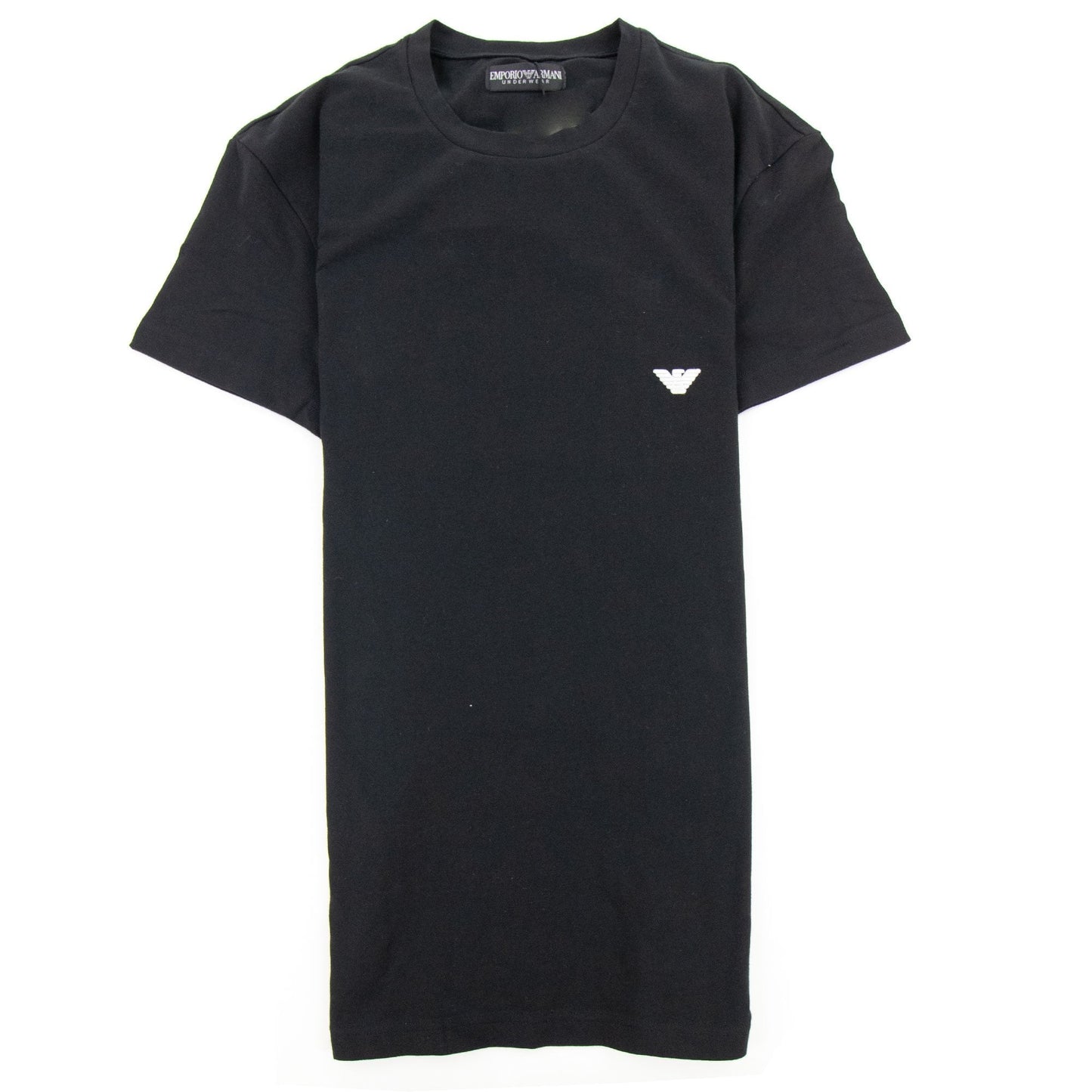 Emporio Armani Embroidered Logo S/s T Shirt Black