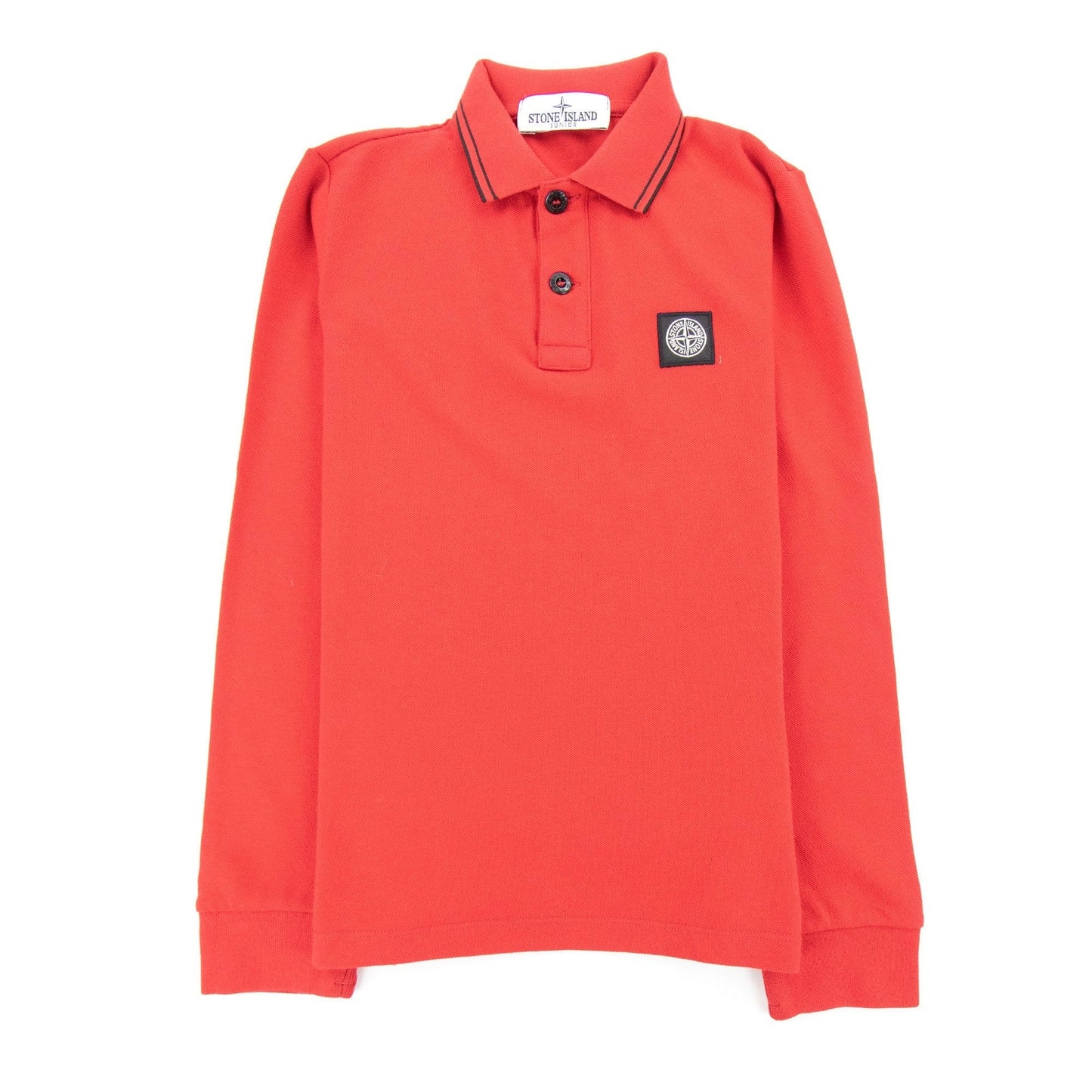 Stone Island L/s Polo Kids Red/black