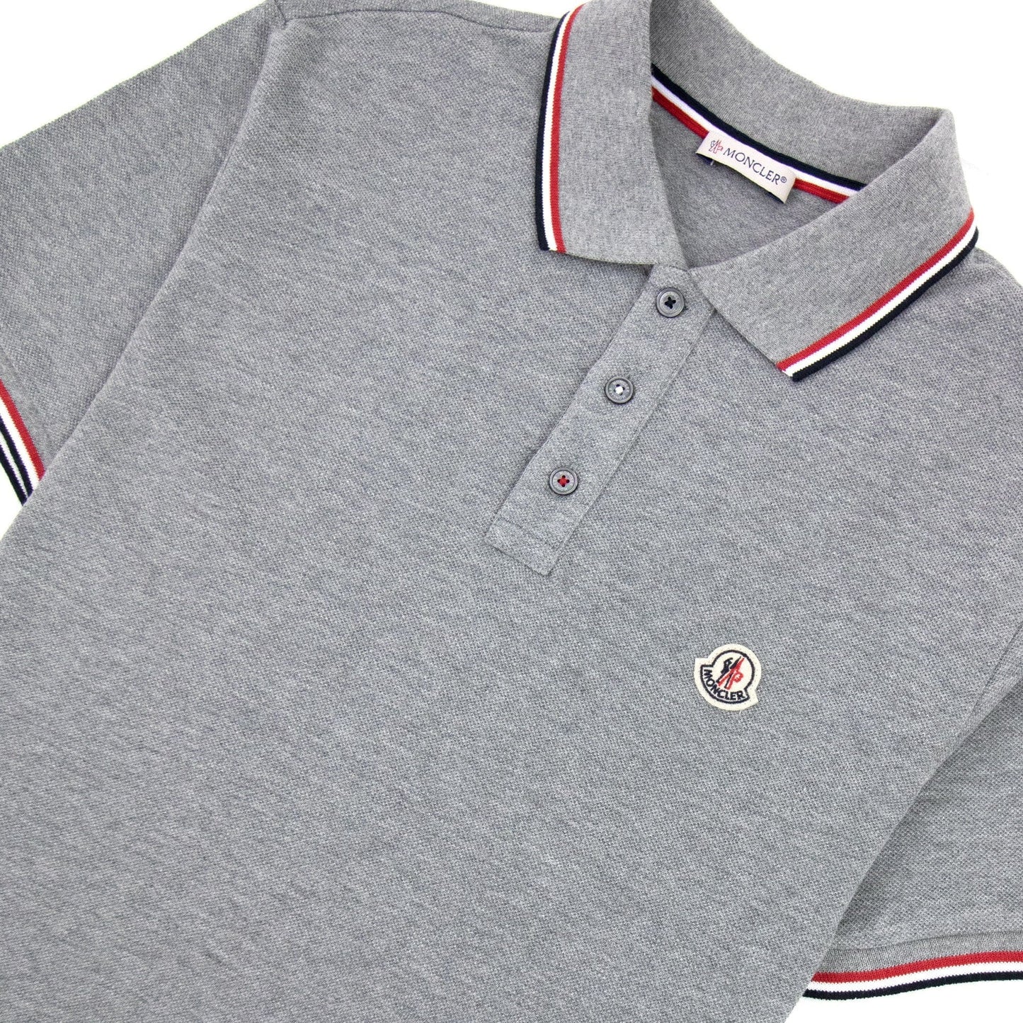Moncler Maglia Polo Manica Corta Grey 984