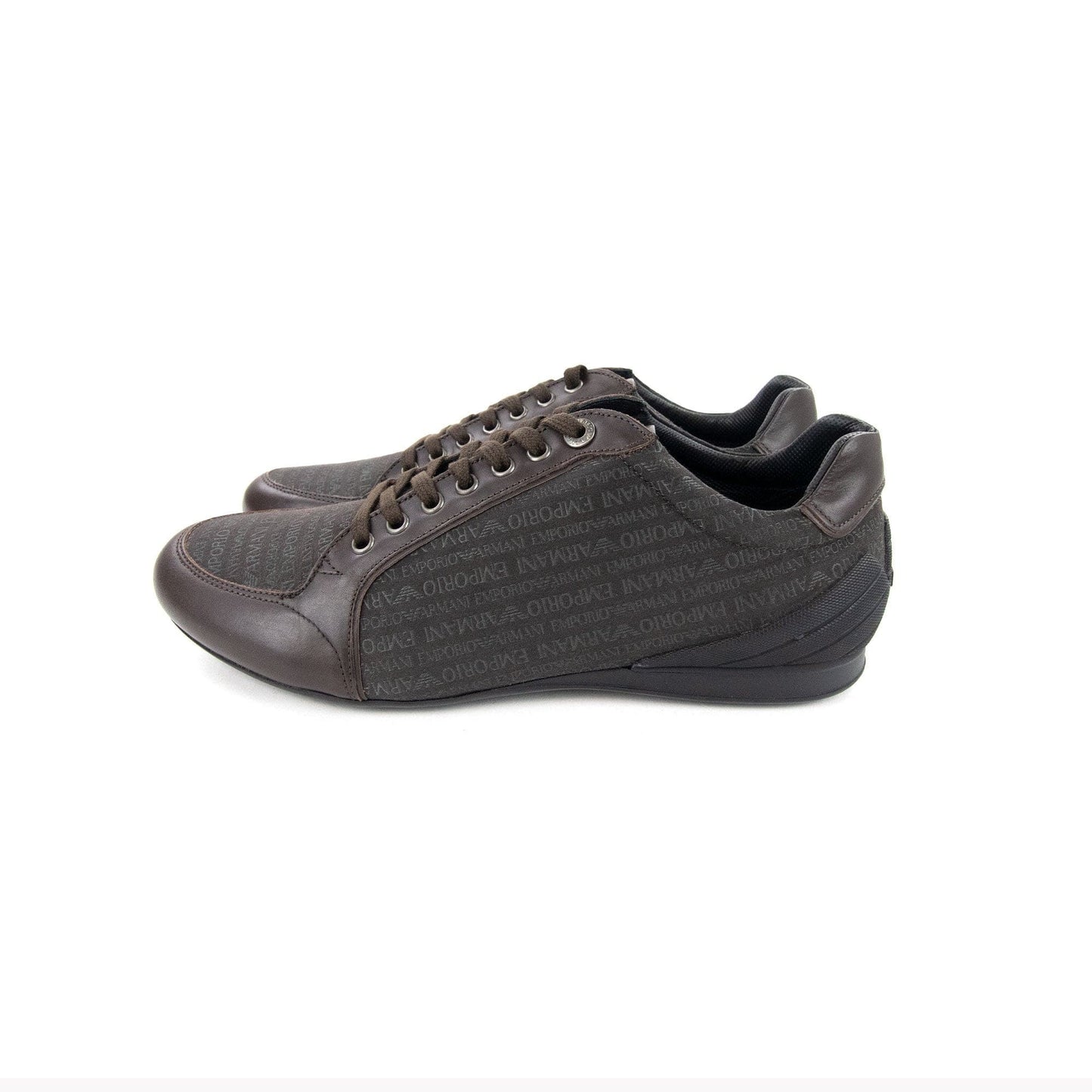 Emporio Armani All Over Print Low Sneakers Moro/moro