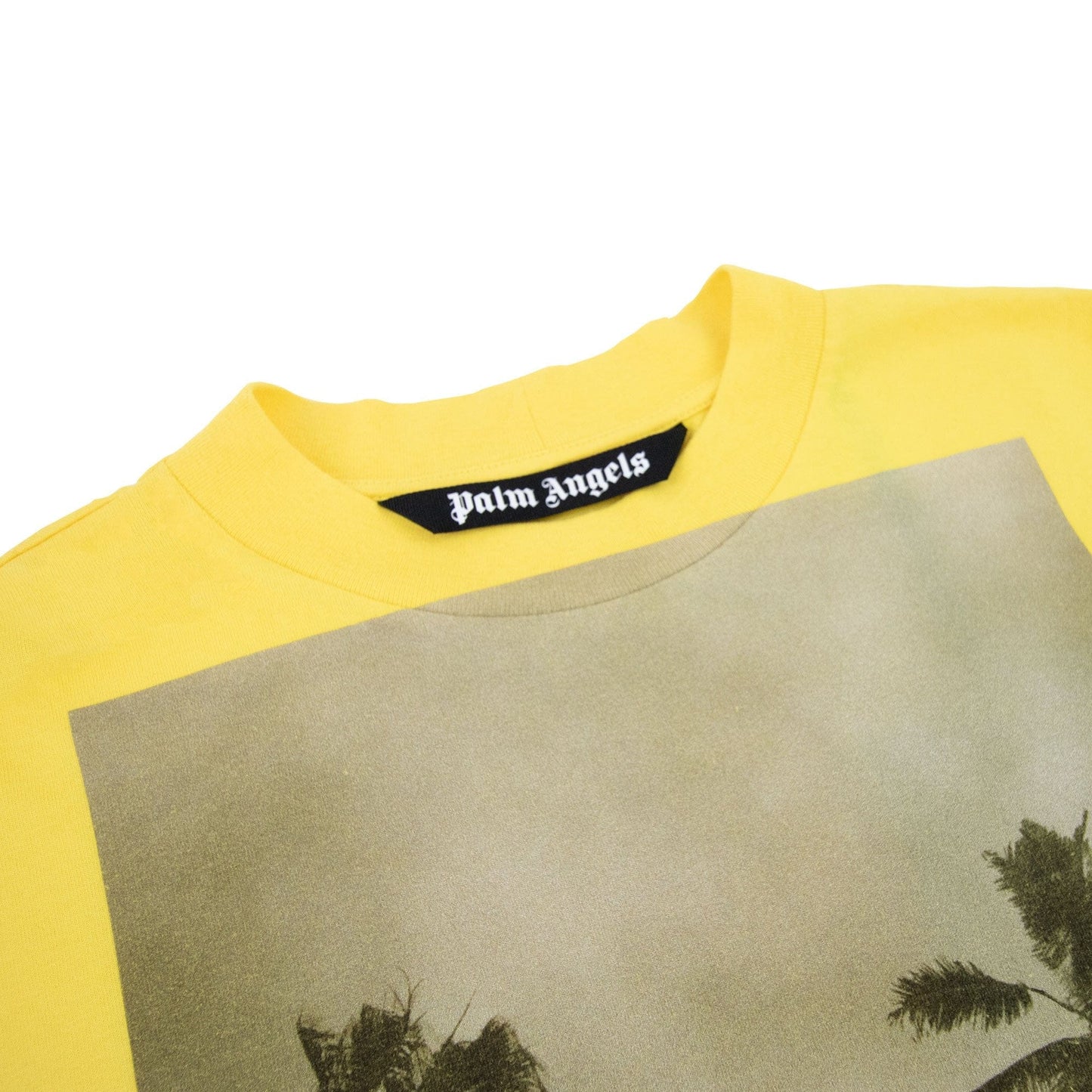 Palm Angels Boulevard Loose T Shirt Yellow/black