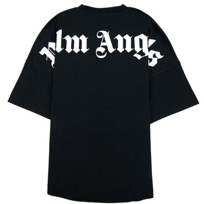 Palm Angels Over Logo T Shirt Black/white
