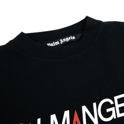 Palm Angels Racing Star T Shirt Black/white