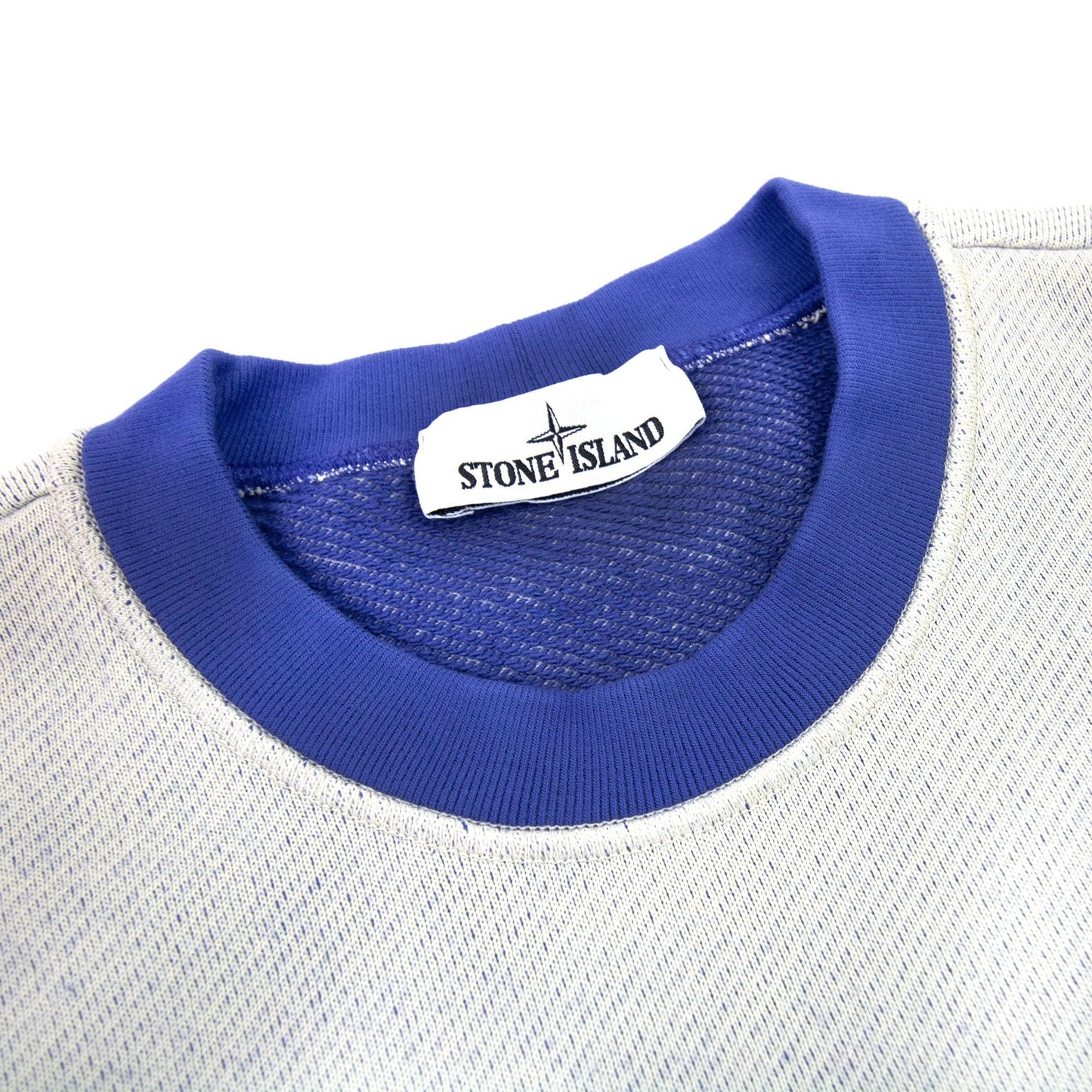 Stone Island 61237 Diagonal Weaved Polyester Cotton Fleece Periwinkle V0043