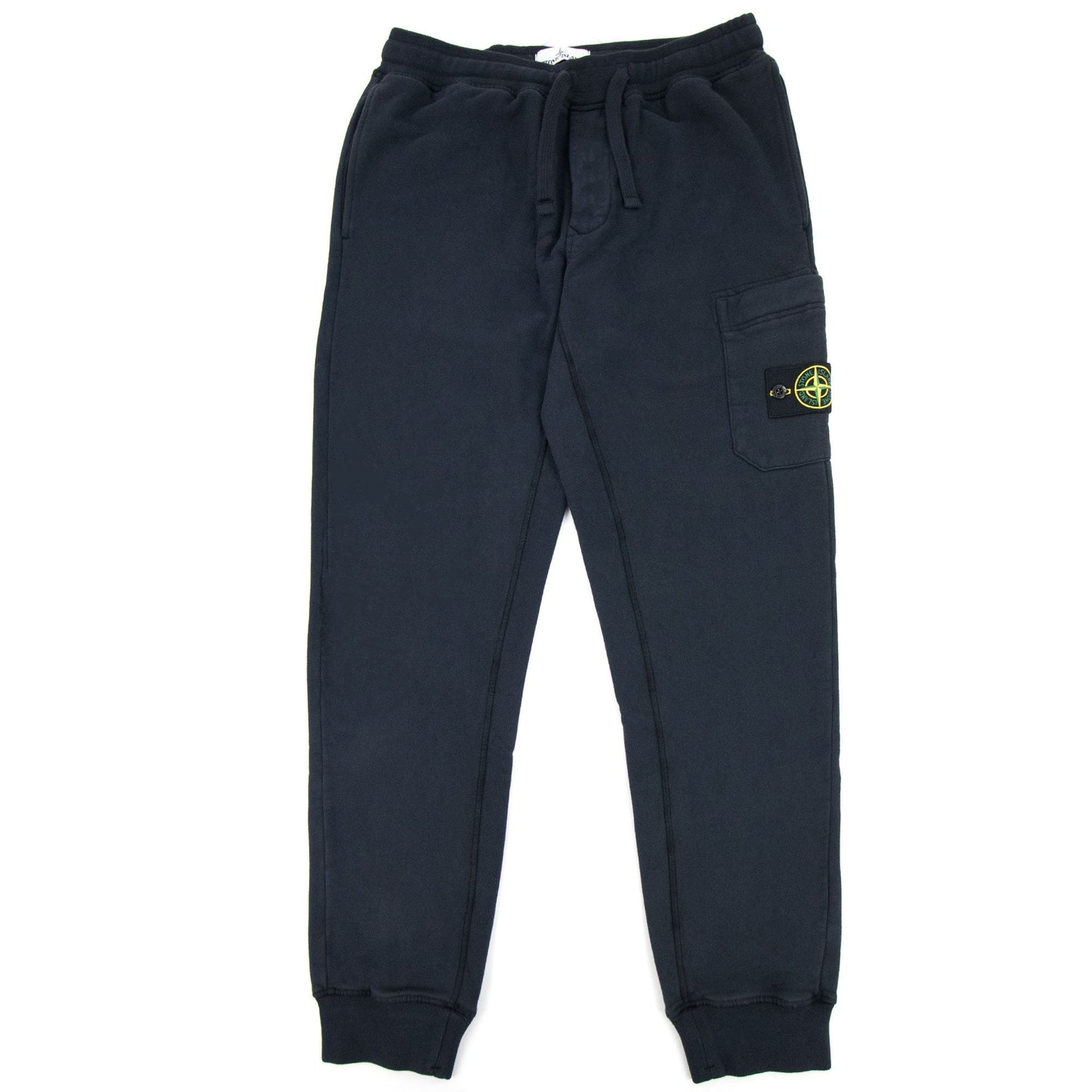 Stone Island 64520 Brushed Cotton Fleece Slim Fit Navy Blue V0020