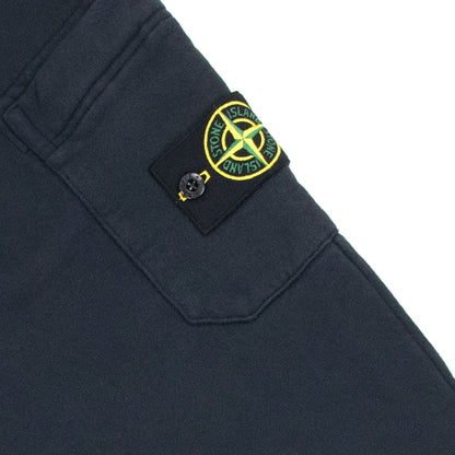 Stone Island 64520 Brushed Cotton Fleece Slim Fit Navy Blue V0020