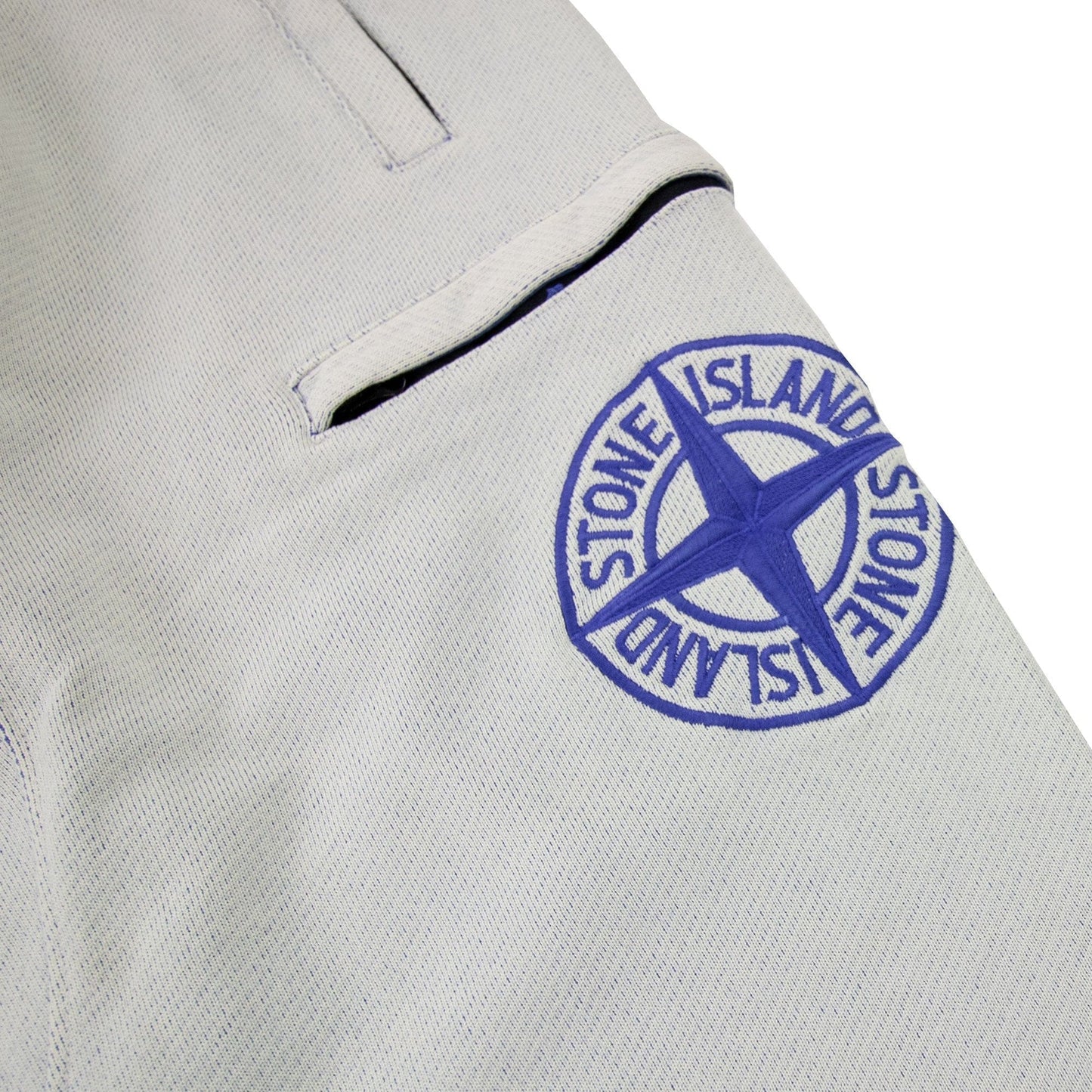 Stone Island 62937 Diagonal Polyester Cotton Fleece Periwinkle V0043