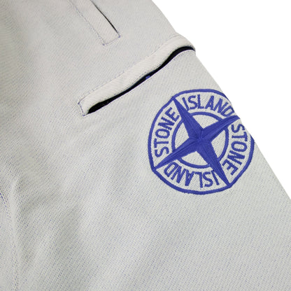Stone Island 62937 Diagonal Polyester Cotton Fleece Periwinkle V0043