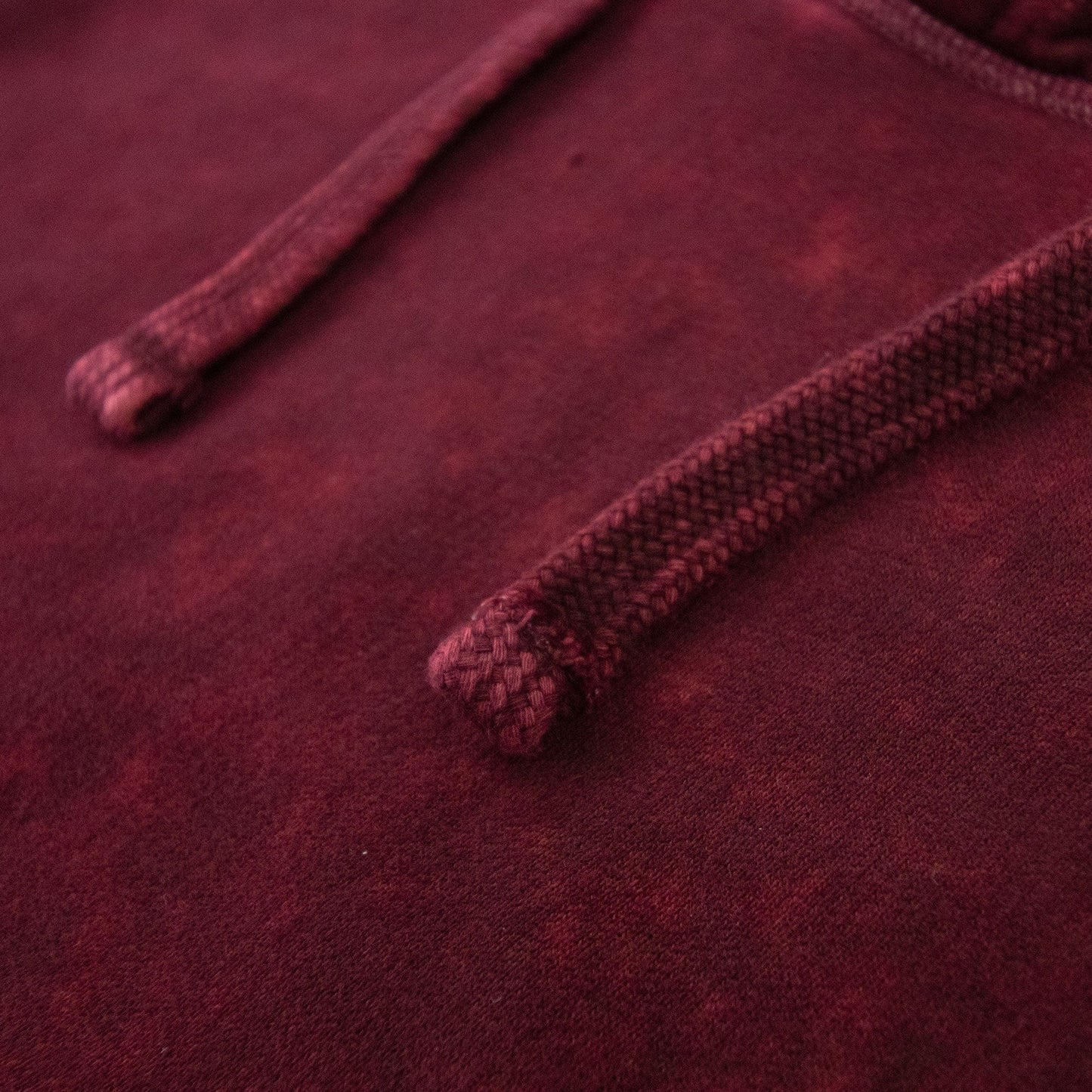 Stone Island 61338 Cotton Fleece + Off-dye Ovd Treatment Hoodie Burgundy V0012