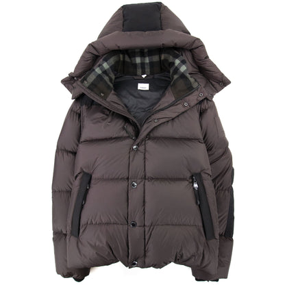 Burberry Detachable Sleeve Hooded Puffer Jacket Brown