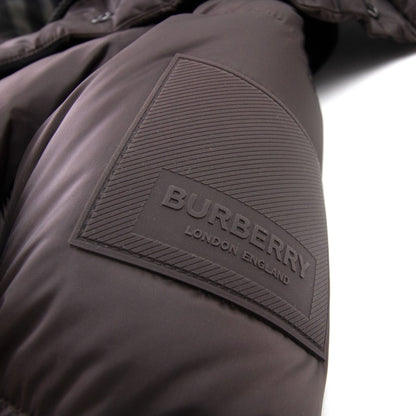 Burberry Detachable Sleeve Hooded Puffer Jacket Brown