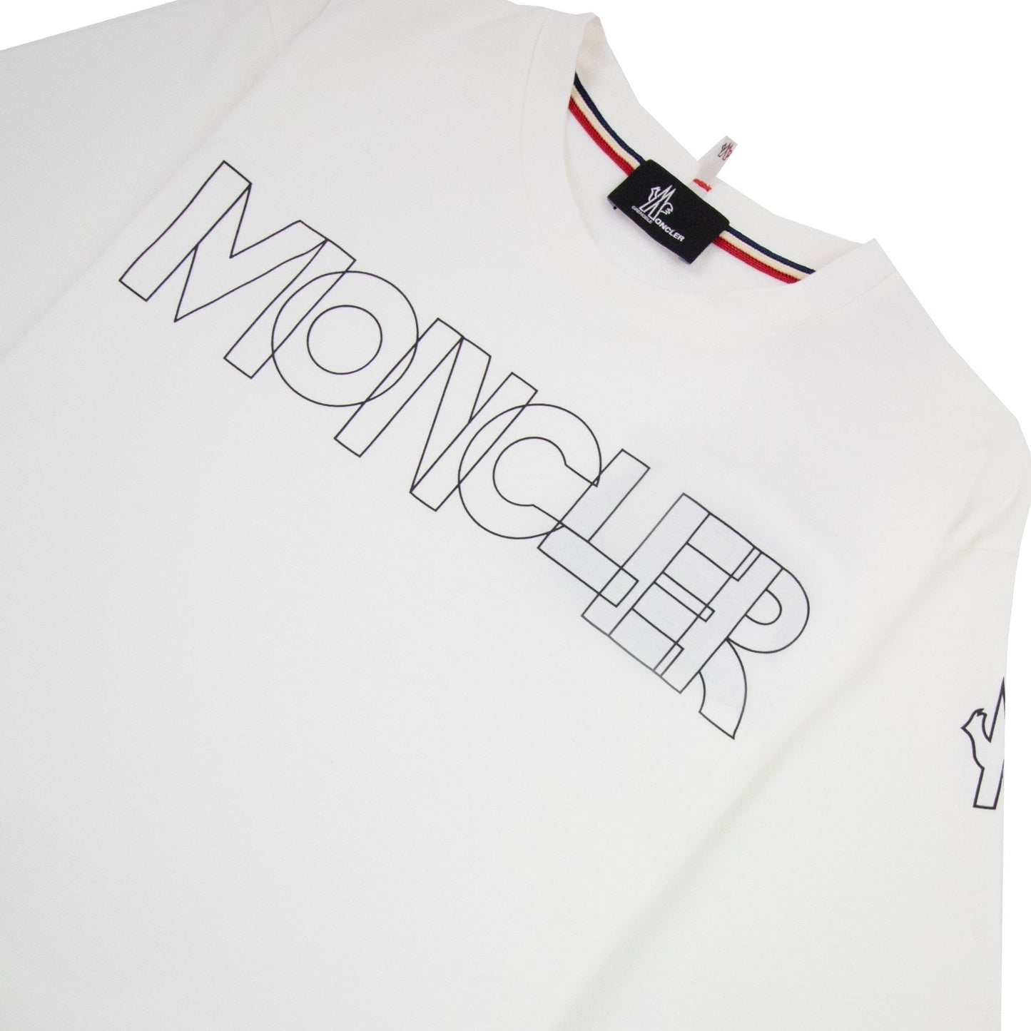 Moncler Logo Maglia Crewneck T Shirt White 034