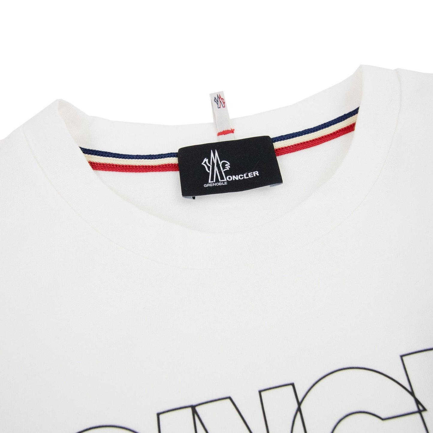 Moncler Logo Maglia Crewneck T Shirt White 034