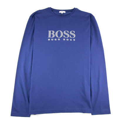 Hugo Boss Kids Logo Broken Logo T Shirt Blue