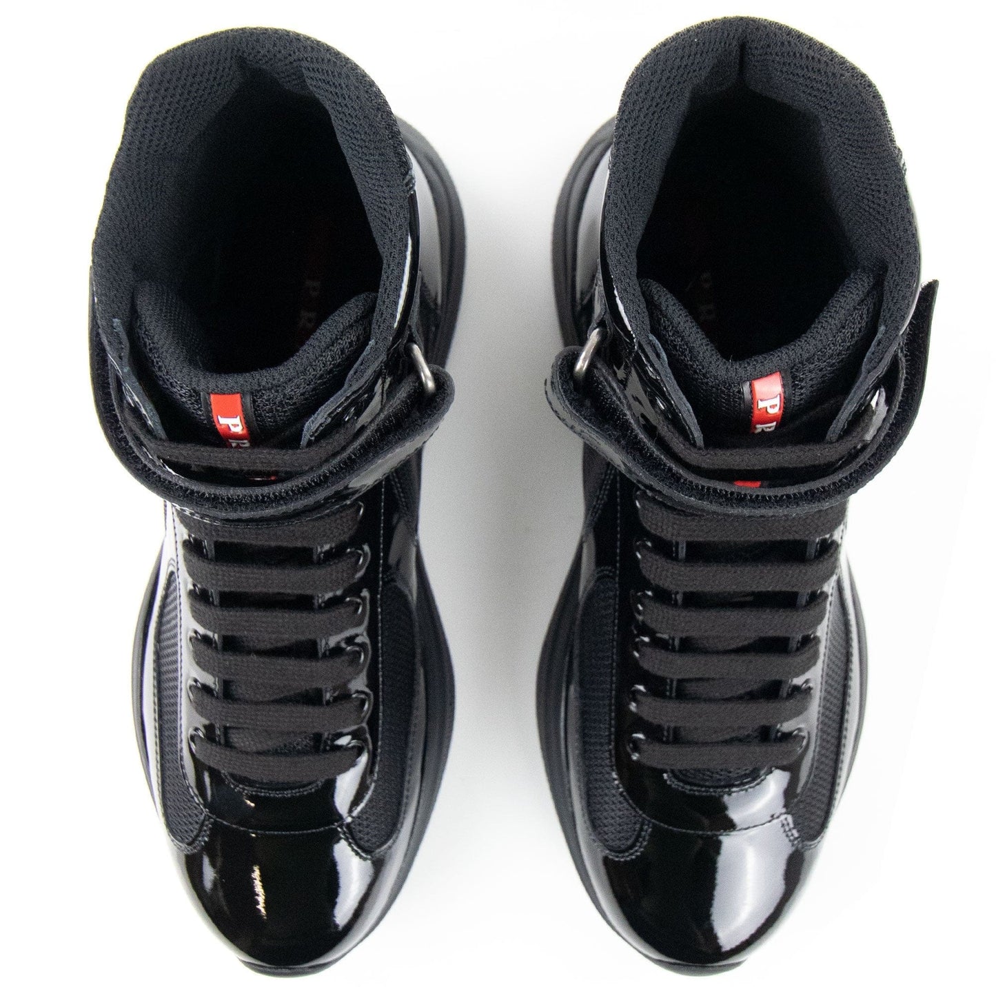 Prada America's Cup Bike High Top Sneaker Boot Nero